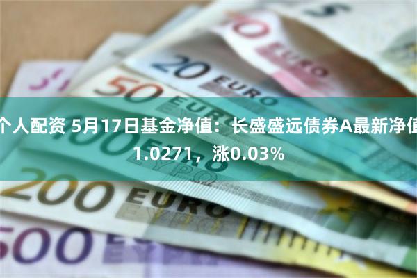 个人配资 5月17日基金净值：长盛盛远债券A最新净值1.0271，涨0.03%