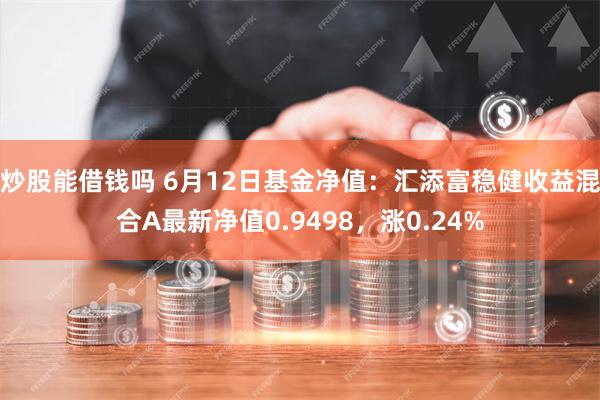 炒股能借钱吗 6月12日基金净值：汇添富稳健收益混合A最新净值0.9498，涨0.24%