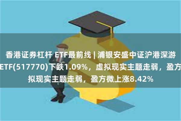 香港证券杠杆 ETF最前线 | 浦银安盛中证沪港深游戏及文化传媒ETF(517770)下跌1.09%，虚拟现实主题走弱，盈方微上涨8.42%