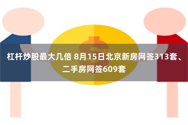 杠杆炒股最大几倍 8月15日北京新房网签313套、二手房网签609套