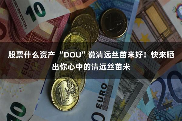 股票什么资产 “DOU”说清远丝苗米好！快来晒出你心中的清远丝苗米